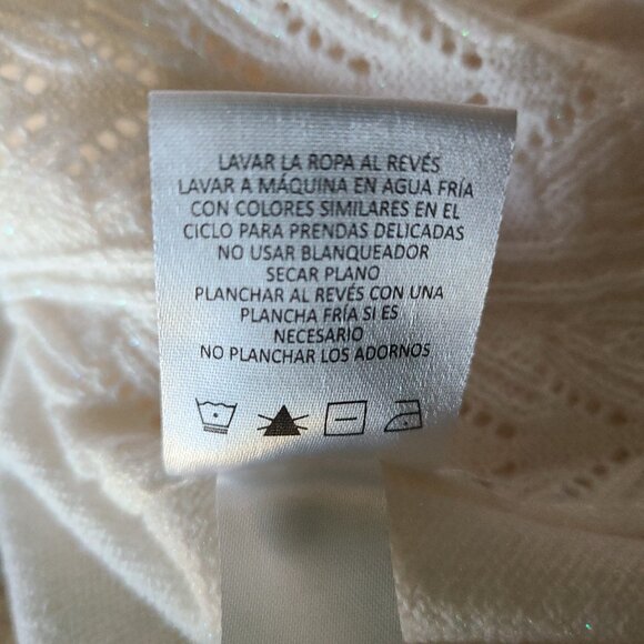 BRIGGS NEW YORK WOMENS SWEATER (L) METALLIC THREAD DOUBLE COLLAR WITH BROOCH - Picture 9 of 9